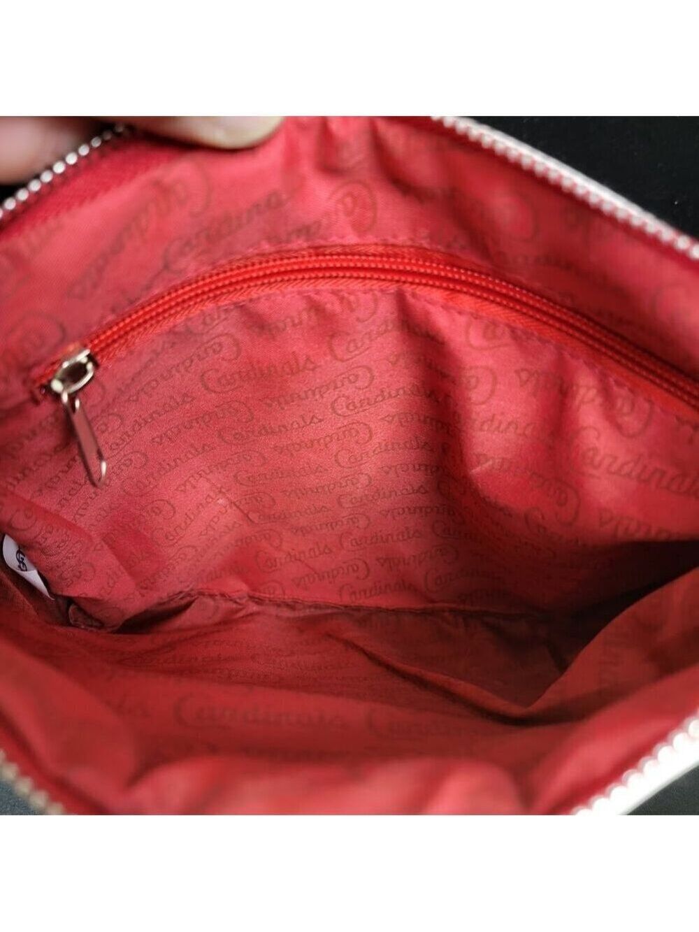 St. Louis Cardinals White Crossbody Purse – MLB Tassel Bag Red Blue Logo - Picture 7 of 7